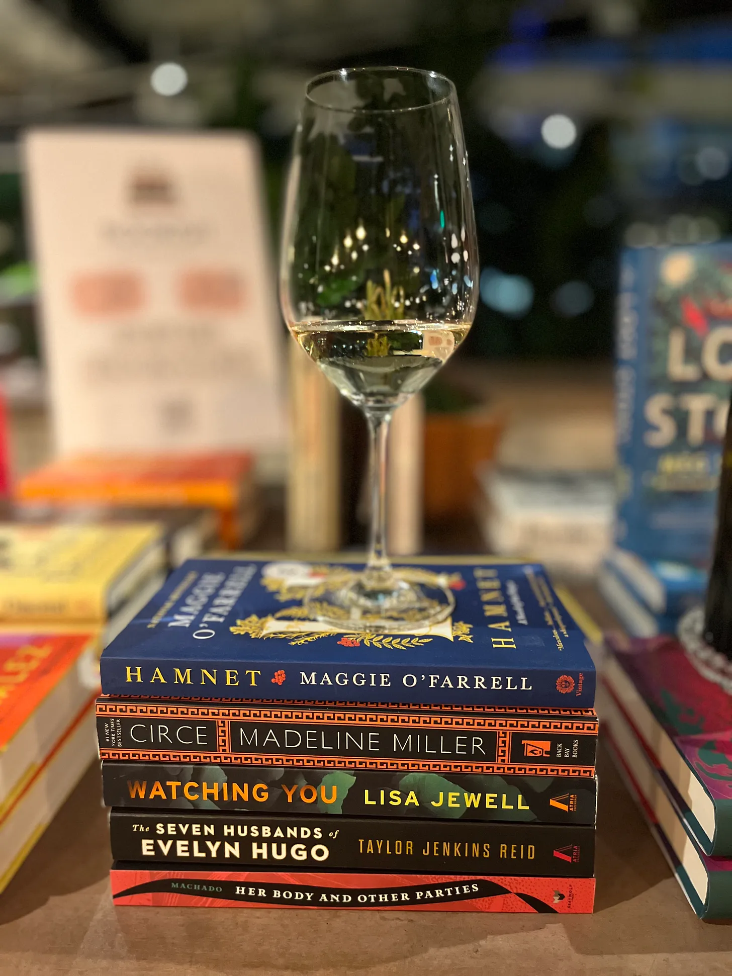 Books and wine